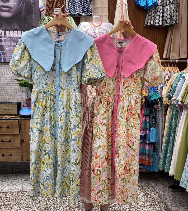 [suzybubble] doll neck floral dress ys2-8858\wpl