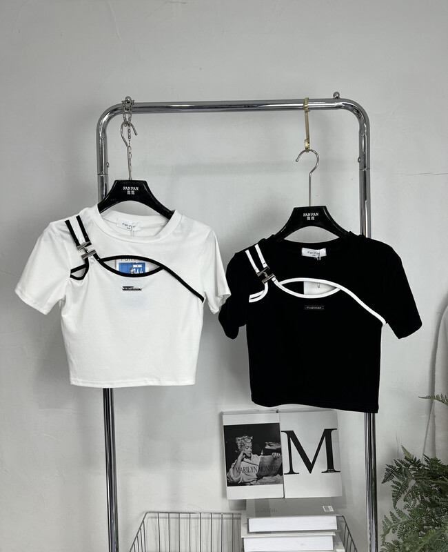 [Fanfan] fake two slim short sleeve T-shirt 0018\zxx