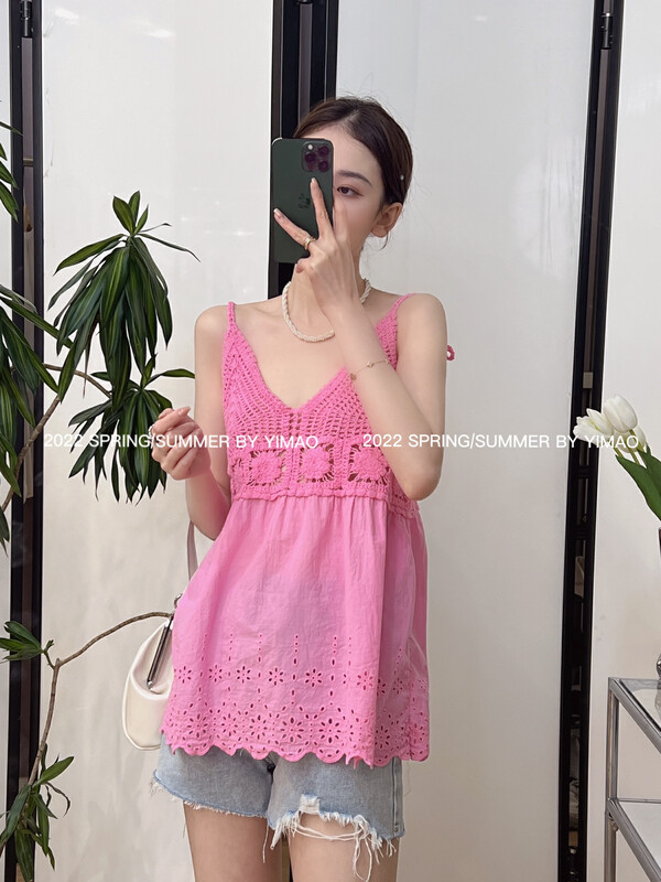 Original price 39.48! [Feimao (Yimao)] sexy pure desire wind sling shirt z-6123\lsl