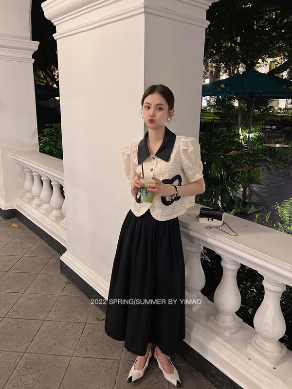 [Feimao (Yimao)] Korean style slim pleated skirt ym-7820# LSL