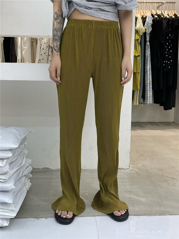 [vi.liu Liu] elastic waist versatile loose casual pants 60611 \zxl