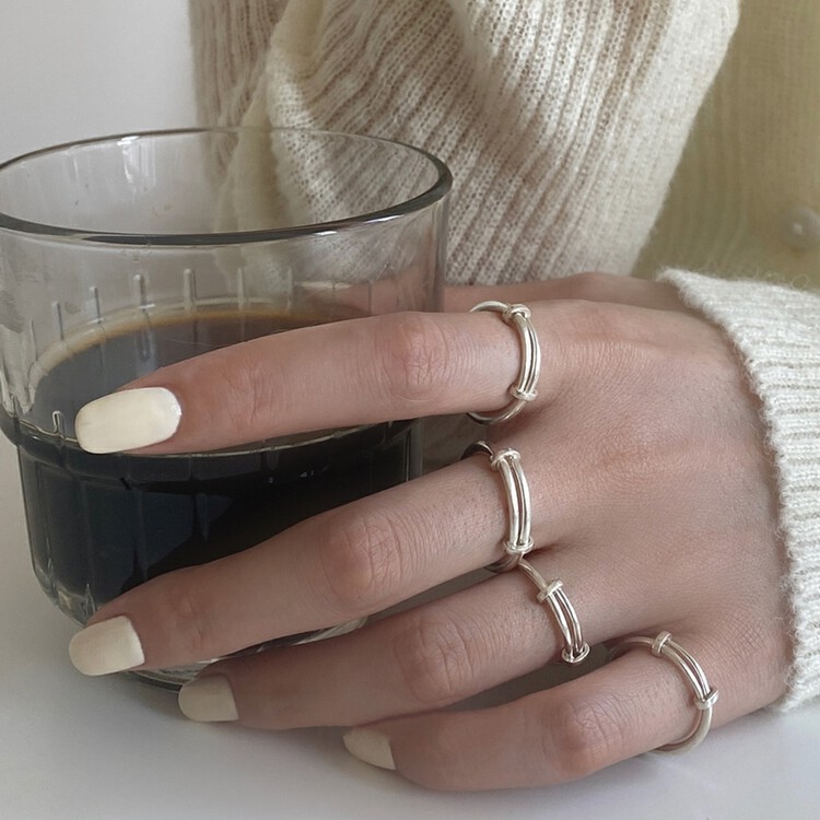 [inside] Korean simple retro push-pull versatile ring j3230\zxl