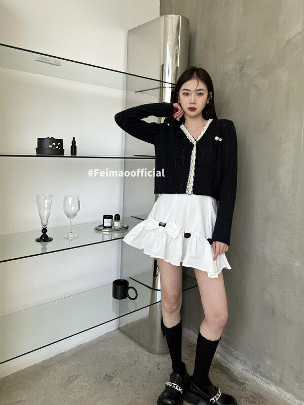 New year in early spring! [Feimao (Yimao)] V-neck breasted Korean warm sweater ym-5503\lsl