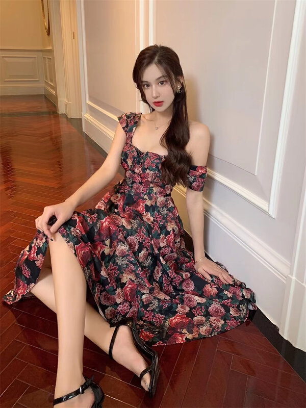 New year in early spring! [Magnolia] Vintage Rose Dress ys1-g23\jj