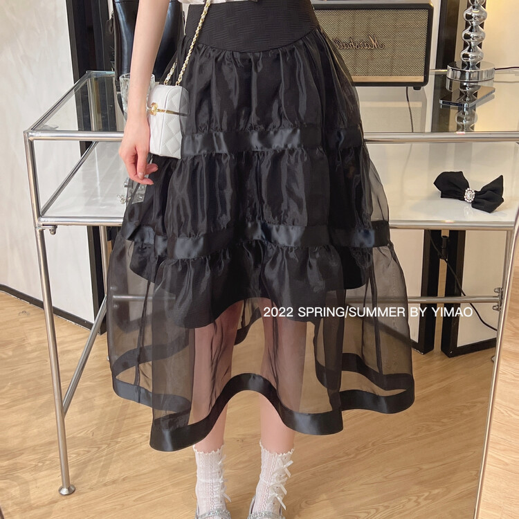 [Feimao (Yimao)] simple solid color medium length skirt ys1-ym-80030\lsl