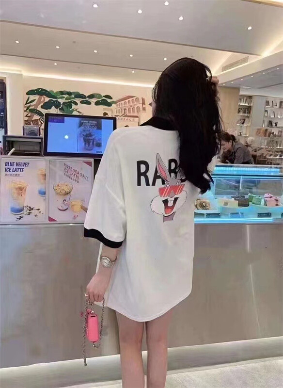 [j.2] Bugs Bunny Pullover versatile short sleeve T-shirt 0871\lsw