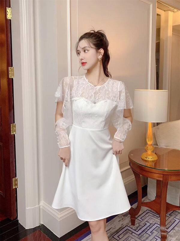 A new year in early spring! [Magnolia] temperament versatile lace dress ys1-g19# JJ