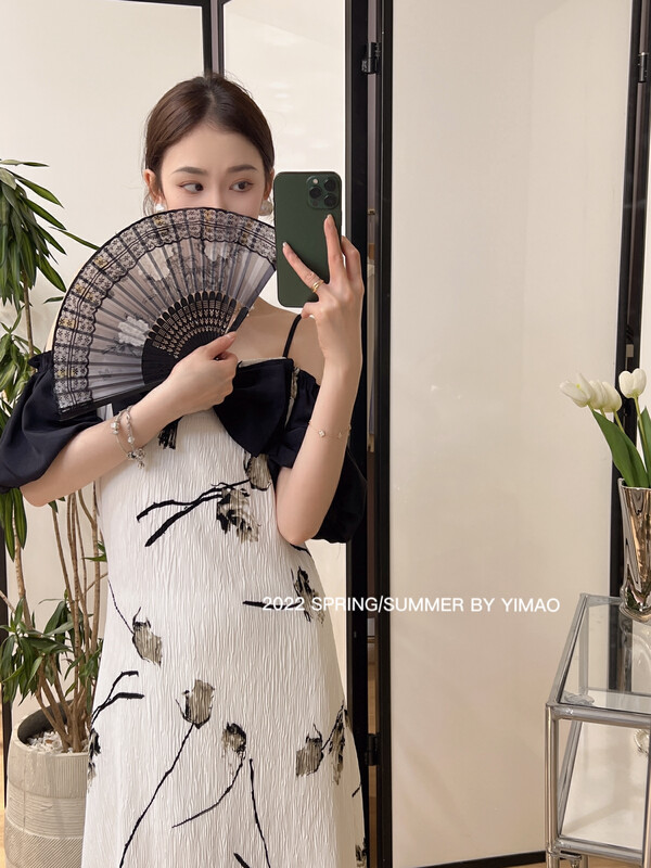 [Feimao (Yimao)] stitched ladies' Slim dress z-4150# LSL