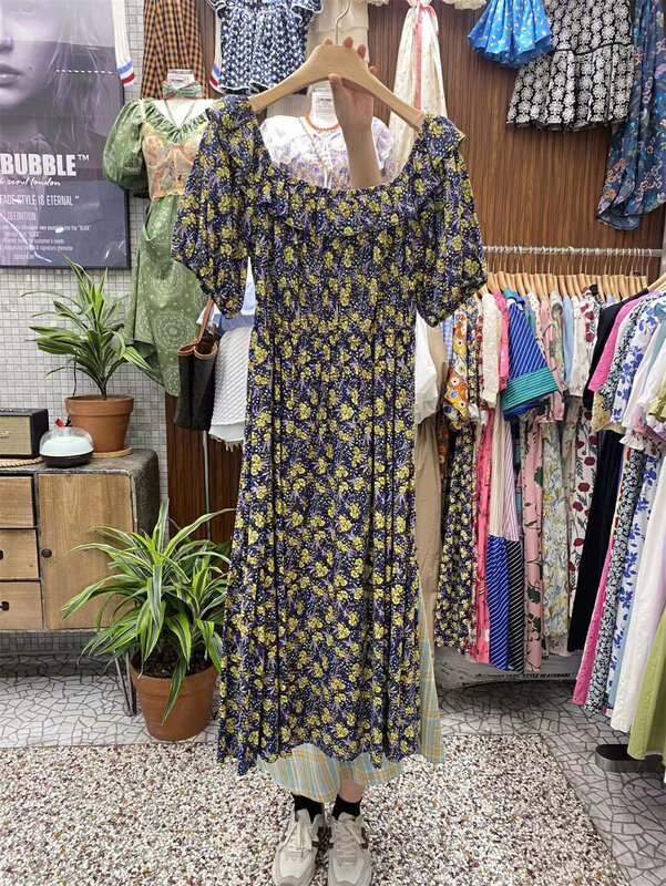 Original price 123.95! [suzybubble] elegant romantic floral round neck dress 783\wpl