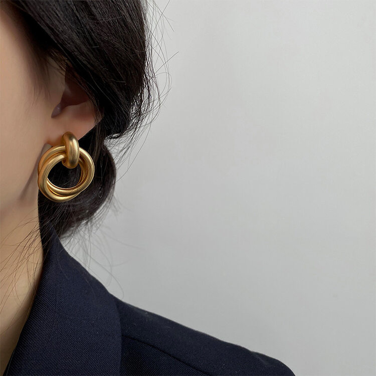 [inside] simple geometric fashion earrings r3315# zxl