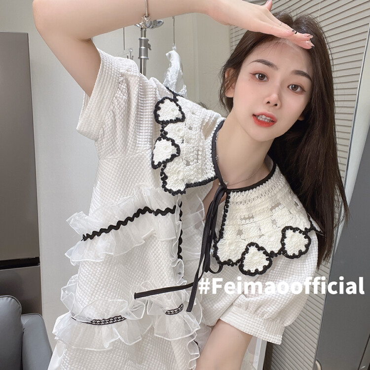[Feimao (Yimao)] Korean design baby collar sweet dress (non detachable collar) ym-7769\lsl