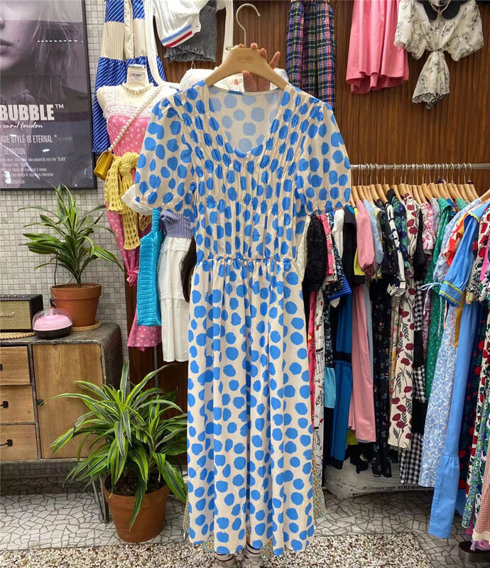 [suzybubble] small fresh print big dot dress 1122\wpl