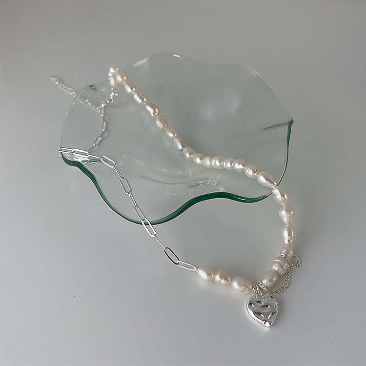 [inside] light luxury simple niche natural short necklace x3273# zxl