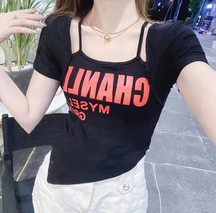 [Fanfan] Korean printed lettered short sleeve T-shirt 255 \zxx
