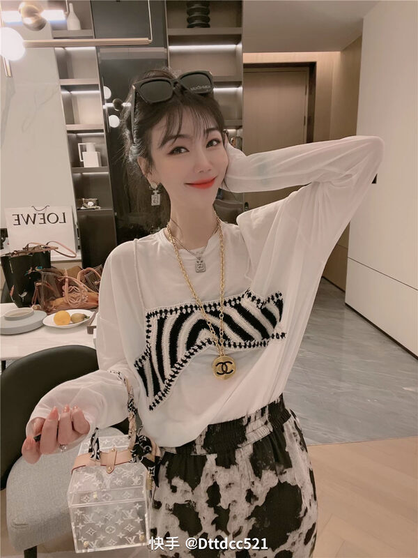 [Danny] fake two pieces of fashionable design sunscreen shirt 77673# GYJ