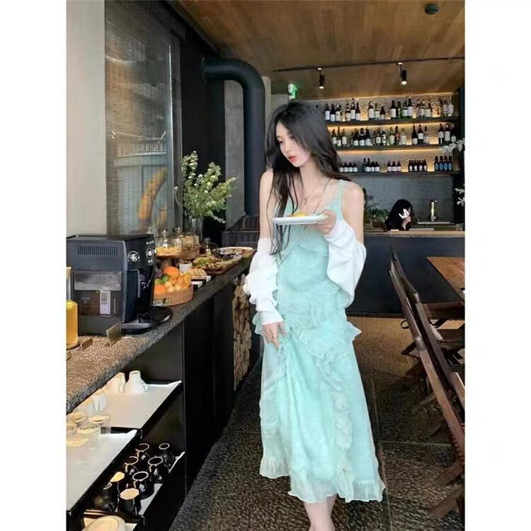 [I do do] sweet temperament gentle dress 8193\jj