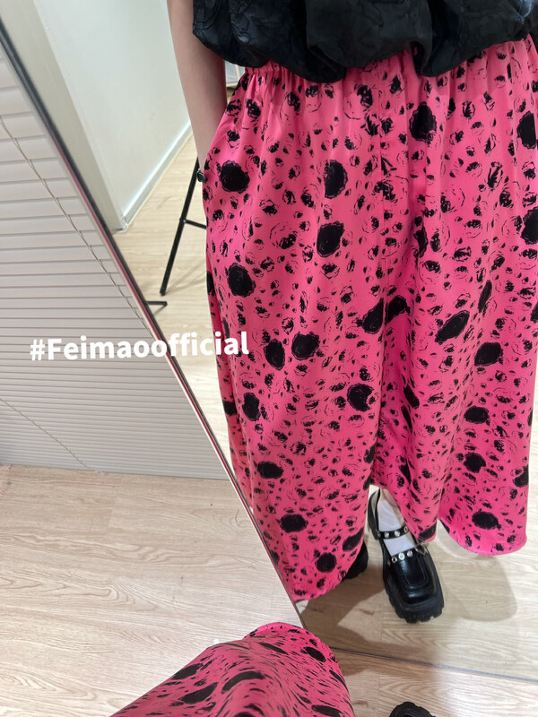 In early summer! [Feimao Philippine cat] fashionable medium length small design skirt ym-7438\lsl