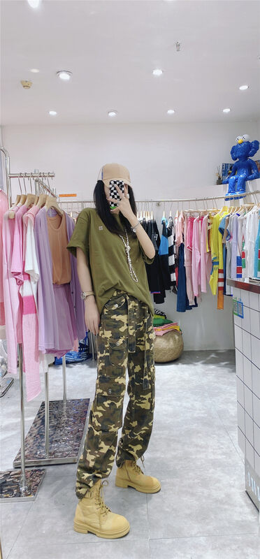 [Dani] camouflage tooling trend casual pants 77693\gyj