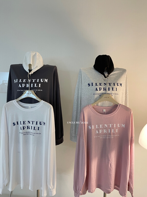 Original price 43.99! [UNC be] simple alphabet print comfortable long sleeve T-shirt (T-shirt only) 2125# XYY
