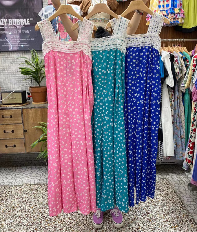 [suzybubble] small fresh sleeveless floral dress 22358\wpl