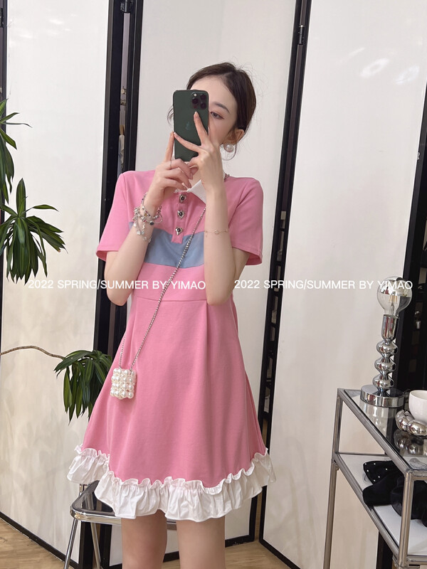 [Fei Mao] fresh temperament aging casual dress ym-6105\lsl