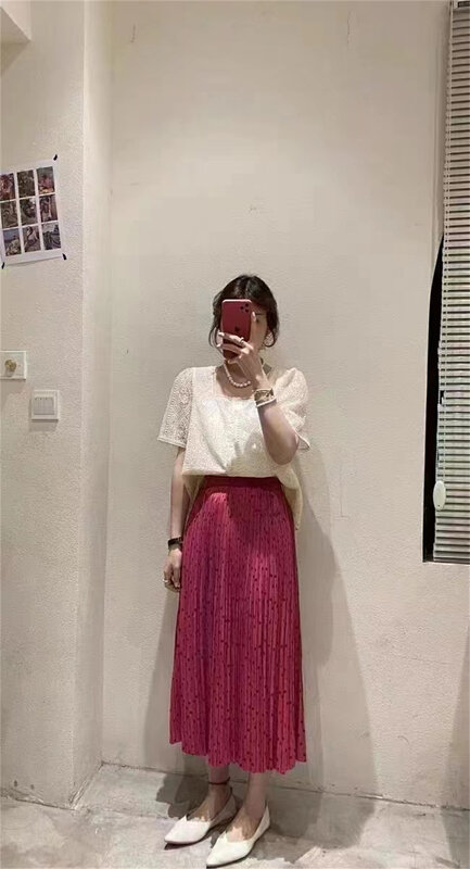 [suzybubble] summer sweet floral elastic waist skirt 98197\wpl