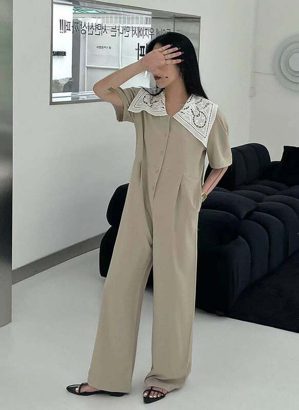 [vi.liu Liu] Korean loose and versatile Jumpsuit 60660\zxl
