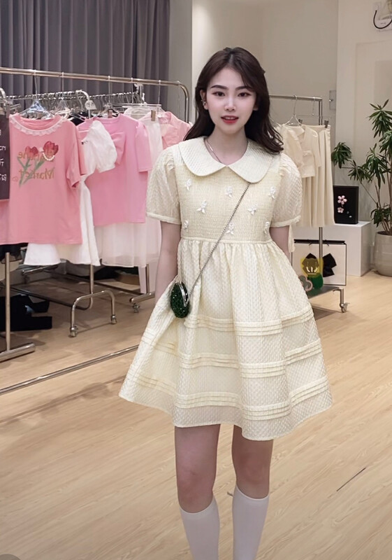 In early summer! [Feimao Philippine cat] lady sweet fashion dress ys1-ym-7112\lsl