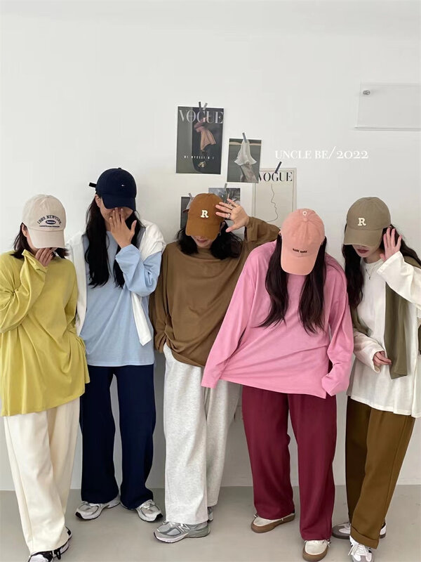 Original price 43.99! New year in early spring! [UNC be] round neck solid color one side slit sunscreen shirt 3013\xyy