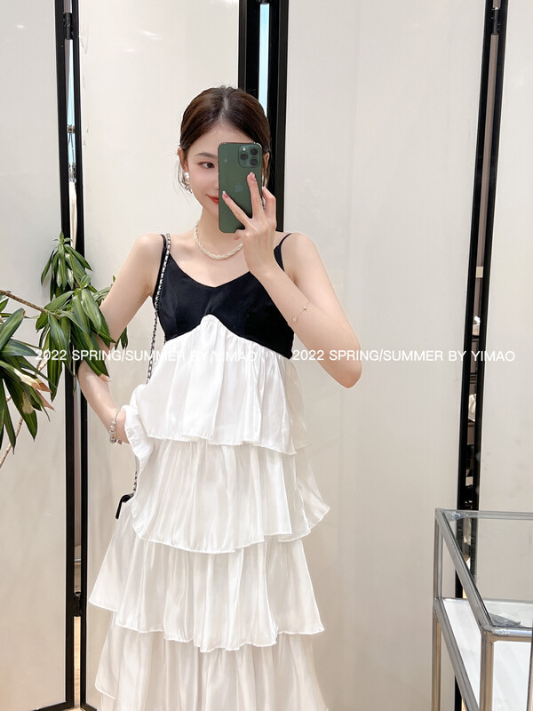 [Feimao (Yimao)] color matching suspender cake dress z-4173\lsl