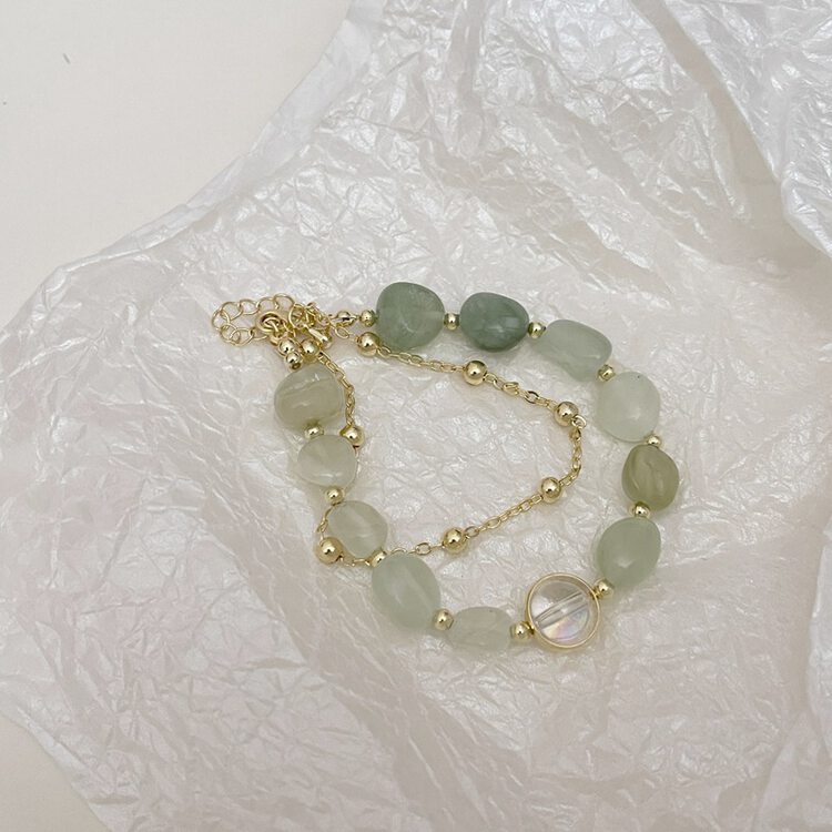 [inside] light luxury advanced ins niche double-layer Beaded Bracelet s3350\zxl