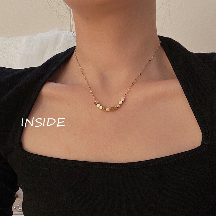 [inside] advanced French exquisite simple short necklace x3367\zxl