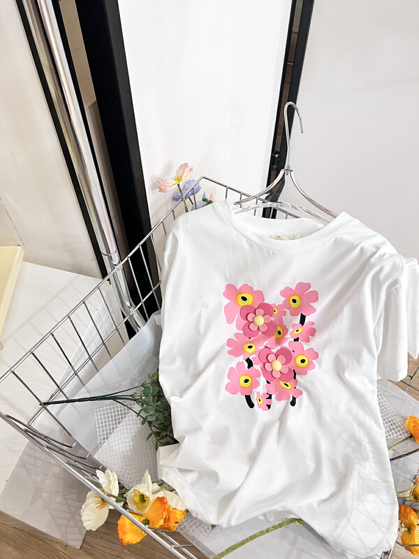 [Feimao (Yimao)] fashion pattern printed short sleeve T-shirt ym-8101\lsl