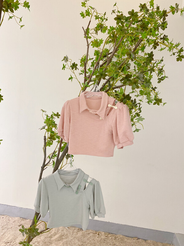 [Feimao (Yimao)] design bubble sleeve shirt ym-7612\lsl