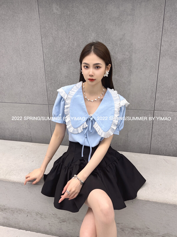 [Feimao (Yimao)] casual and comfortable color matching shirt ym-8184\lsl