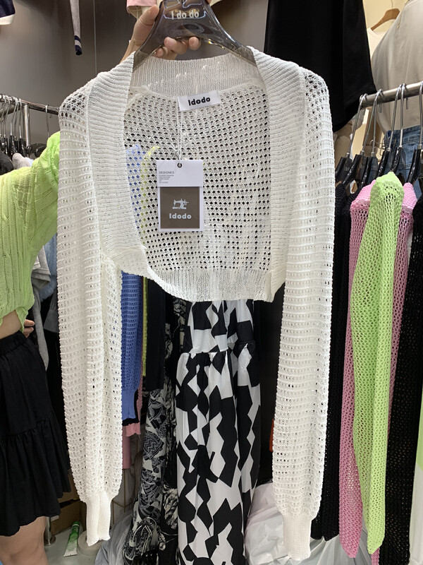 [I do do] Korean design hollow out knitted cardigan 8220 \jj