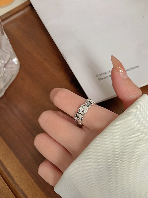 [inside] advanced retro heavy industry animal world opening ring j3347\zxl