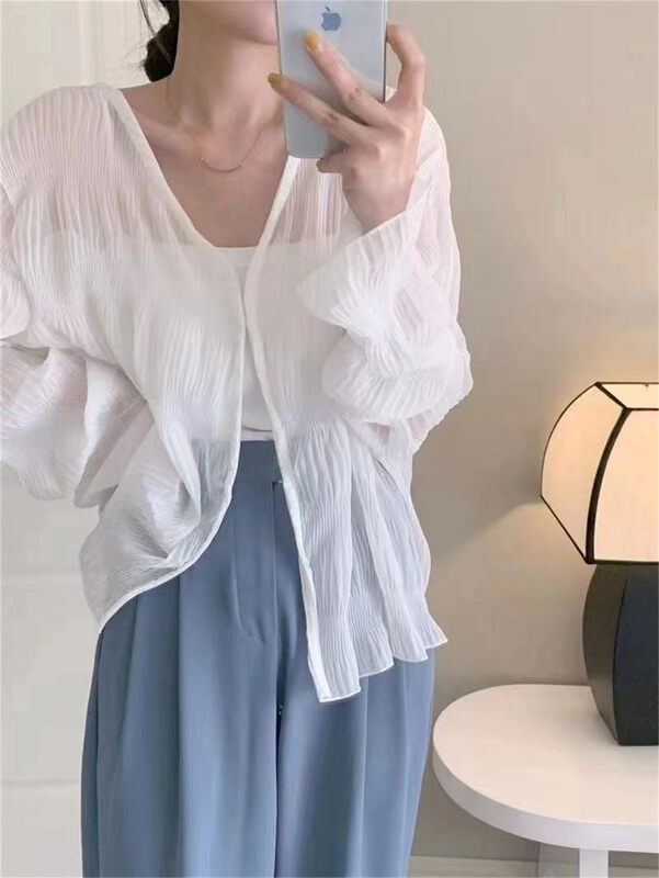 [good day] simple casual V-neck clean color shirt 3324\csx