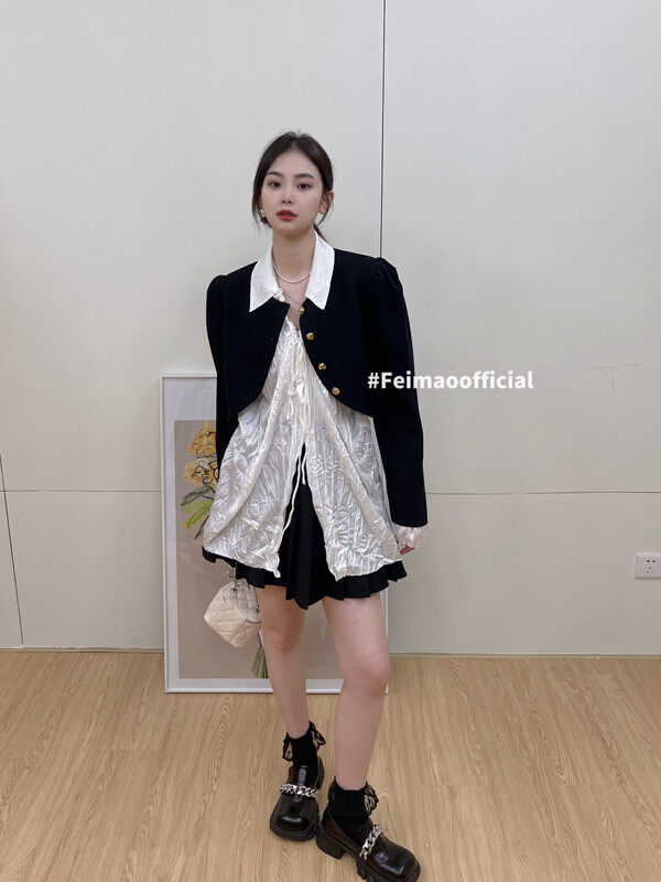 New year in early spring! [Feimao Philippine cat] small fragrance style fashion suit ym-9514\lsl