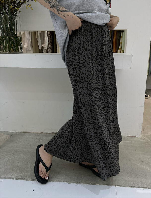 [VI. Liu Liu] leopard print design fashion skirt 60693# zxl