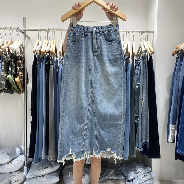 [o not 1] high waist simple slim skirt n058# LSW
