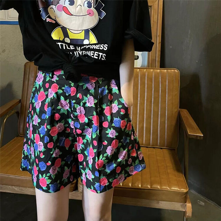 [FW] flower fashion loose casual shorts 3782# WPL