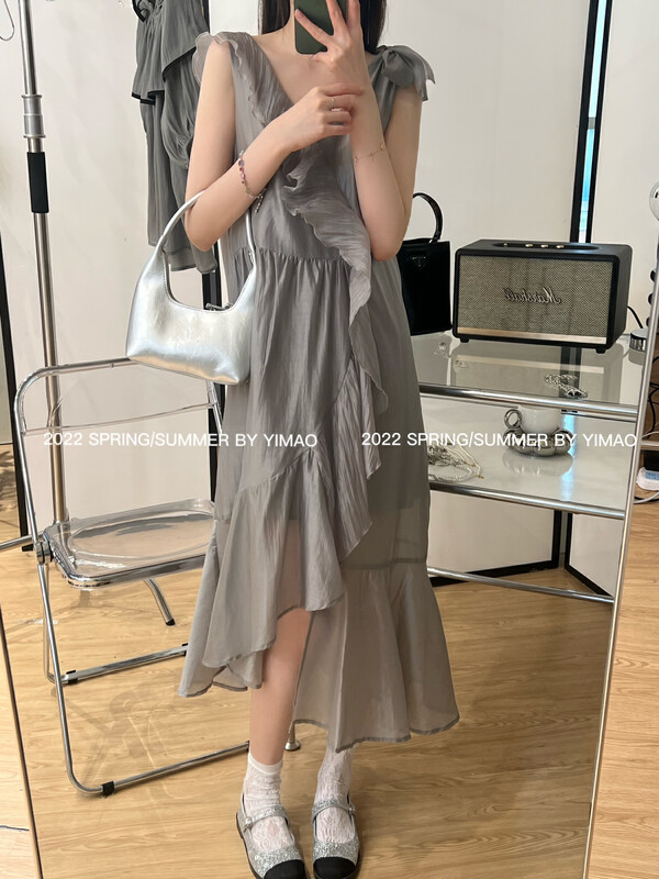 [Feimao (Yimao)] Ruffle temperament vest dress ym-4046\lsl