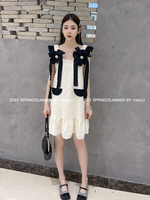 [Feimao (Yimao)] ladies' stitched temperament dress ym-4217# LSL