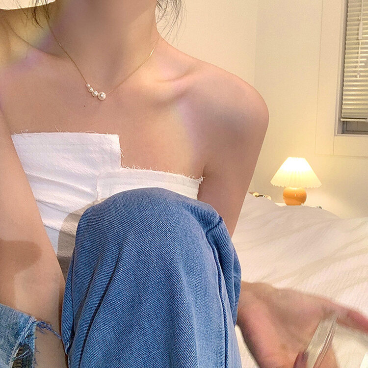 [inside] Korean version simple and fashionable short necklace x3251\zxl