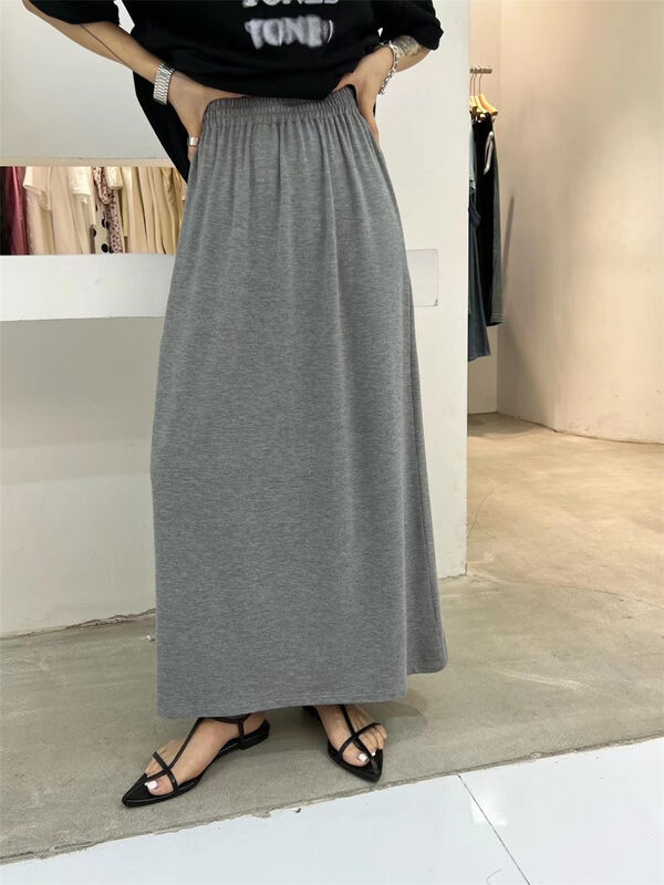 [vi.liu Liu] Fashion Net split versatile skirt 60598c\zxl