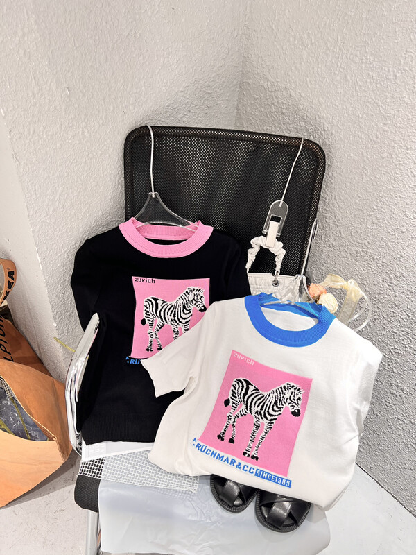 [Feimao (Yimao)] casual round neck Zebra Print short sleeve T-shirt ym-163\lsl
