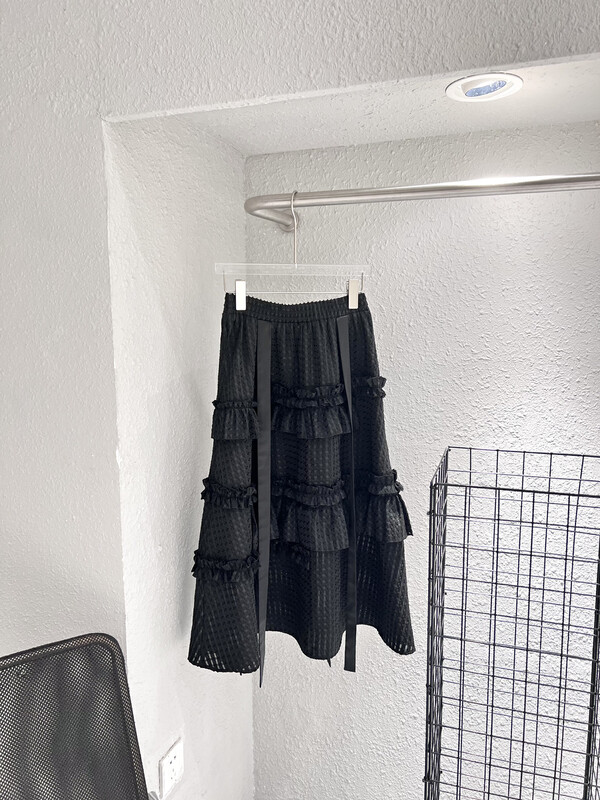 [Feimao (Yimao)] fashion medium length solid color skirt ym-7570\lsl