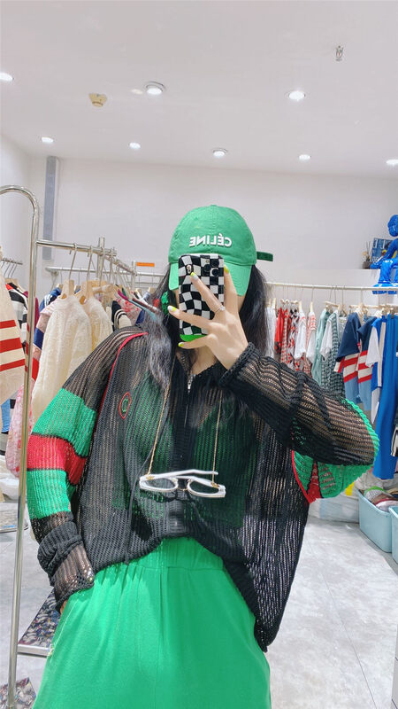 [Danny] Korean striped hooded sunscreen shirt 3250# GYJ