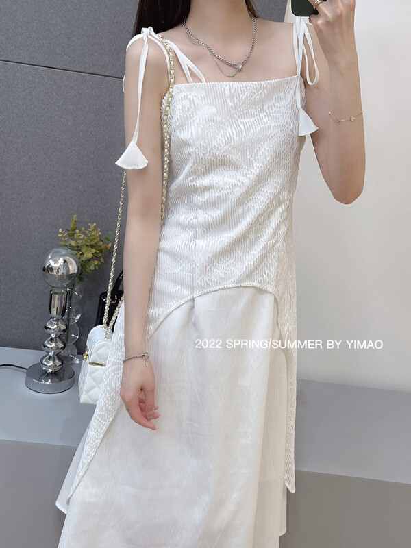[Feimao (Yimao)] simple temperament suspender dress ym-8183# LSL